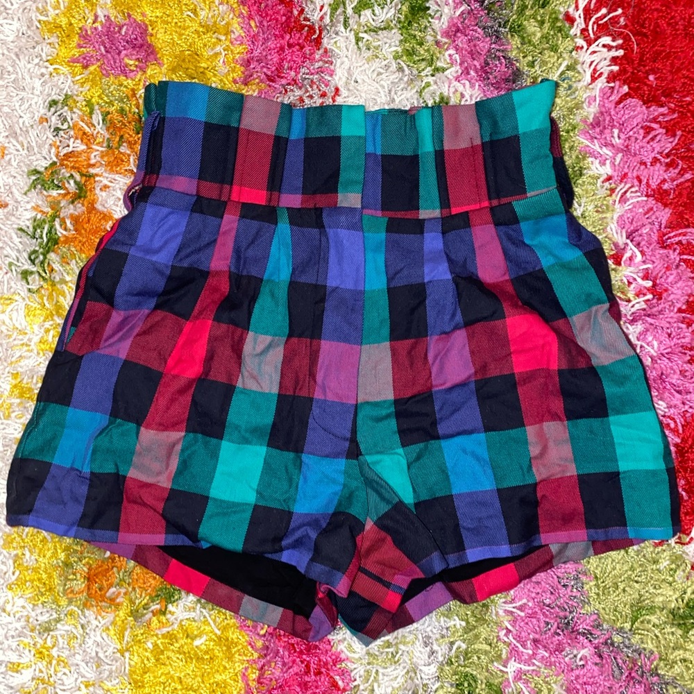 Tularosa multi checkered shorts